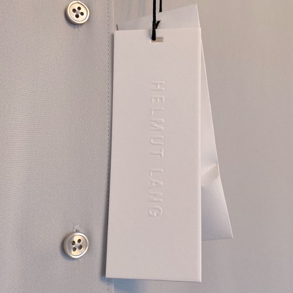 Helmut Lang NWT Silk Crepe Button Front Blouse - Picture 8 of 12